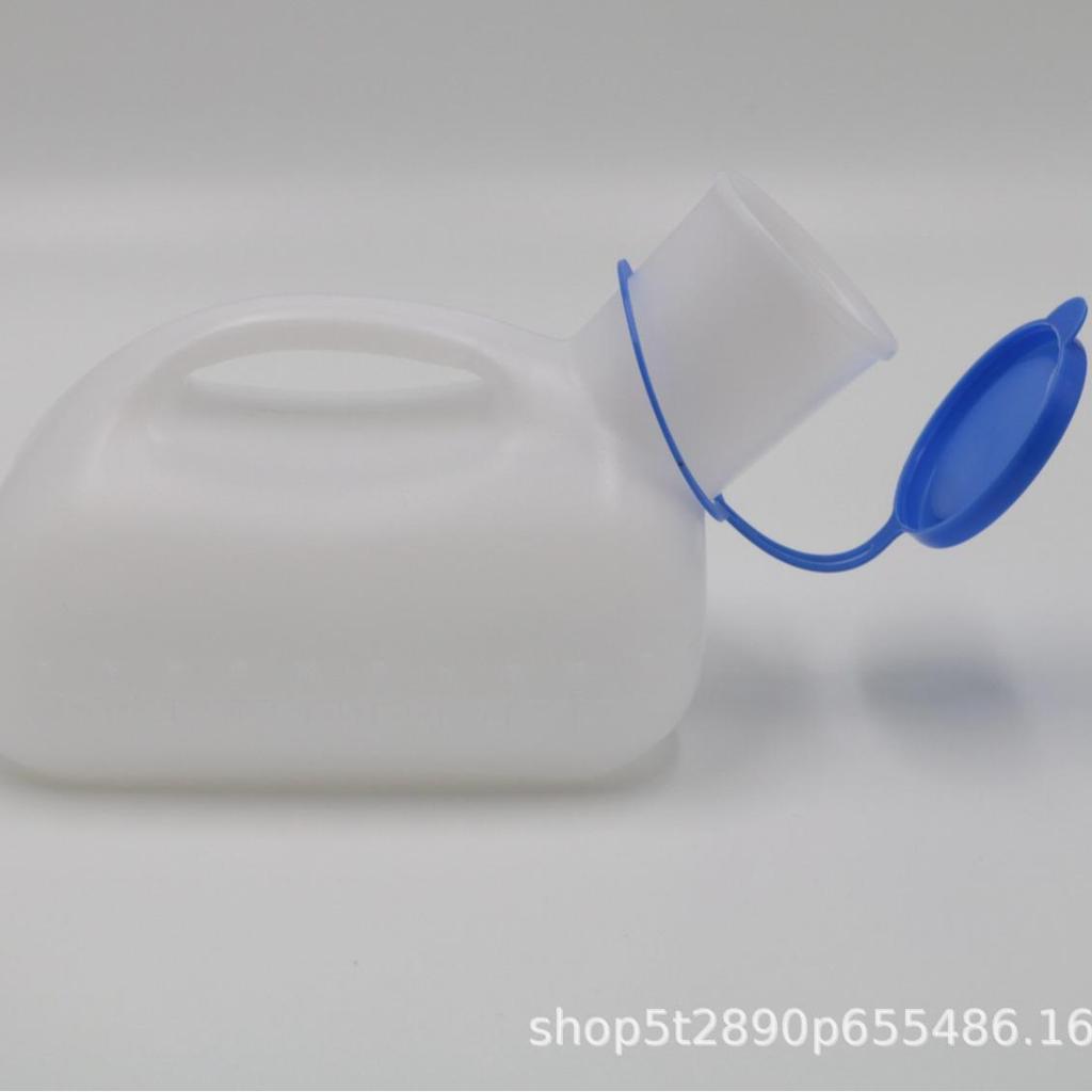 Unisex 1000ml Translucent PE Urinal with Female Interface, High-Temperature Disinfected