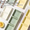 Creative Ceramic Soy Sauce Dish Spice Plate 2/3 Grids Dinner Plates Household Snack Plate Kitchen Accessories