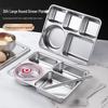 Jiyoushi 304 Stainless Steel Divided Lunch Tray