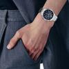 CITIZEN 100m Waterproof Light Powered Quartz Movement Metal Strap Watch Men's Watches Blue Dial AT2570-56L