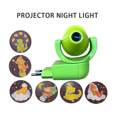Noční světlo LED projektor 6 obrázků Fotobuňka Senzor EU Plug Noční světlo Lampa pro děti Děti Dětská ložnice Dekorace Osvětlení