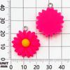 10-Color Resin Daisy Flower Charms for DIY Bracelets & Necklaces