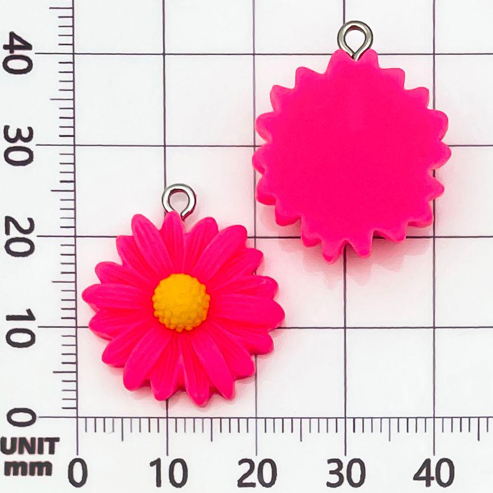 10-Color Resin Daisy Flower Charms for DIY Bracelets & Necklaces
