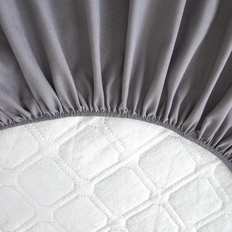 Wasserdichtes Spannbettlaken aus Polyester, Anti-Milben-Matratzenschoner, weicher, atmungsaktiver Matratzenbezug, Spannbettlaken für Queensize-Betten, waschbar, Kingsize-Schutz