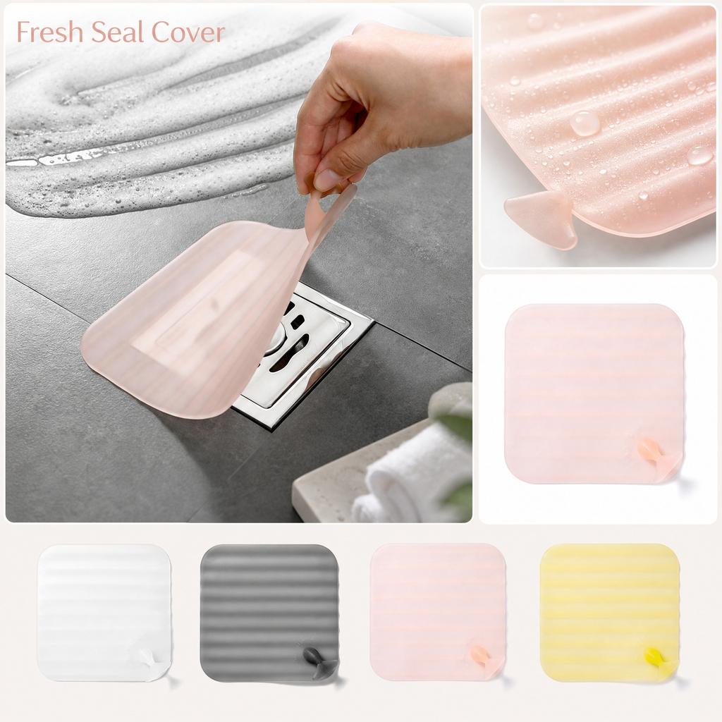 Bathroom Floor Cover Odor Stopper, Fit Sink and Tub Plug for Kitchen and Bathroom