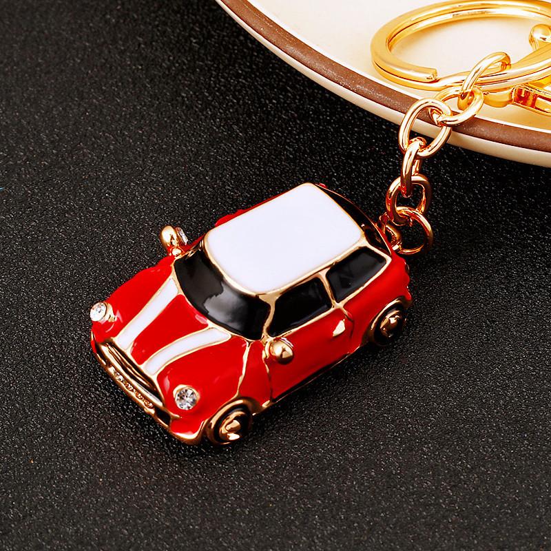 Stunning Rhinestone Car Model Keychain Elegant Metal Keyring Perfect For Gifts And Accessories