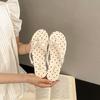 French evening breeze fairy lace toe slippers women wear 2025 summer new open-toed flip-flops cool slippers