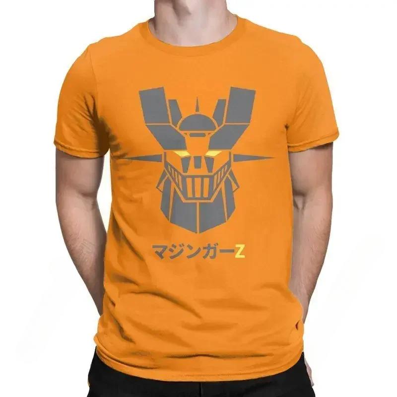 Herren Damen T-Shirts Anime Videospiel Roboter Mazinger Z Print T-Shirt Kurzarm 100% Baumwolle Oversize T-Shirt Retro Harajuku Oberteile