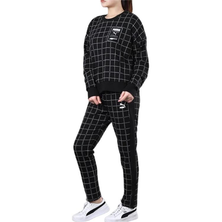 Puma Sweatshirts Women's Black Crew Neck Moderate Regular 597892-51
