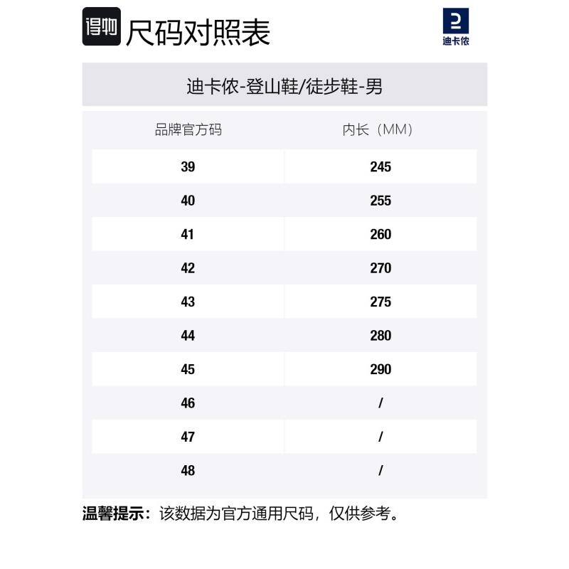 DECATHLON Rubber MH100 Fashion Mountain Abrasion Resistant Grip Breathable Waterproof Medium Top Trekking Shoes Men's Black