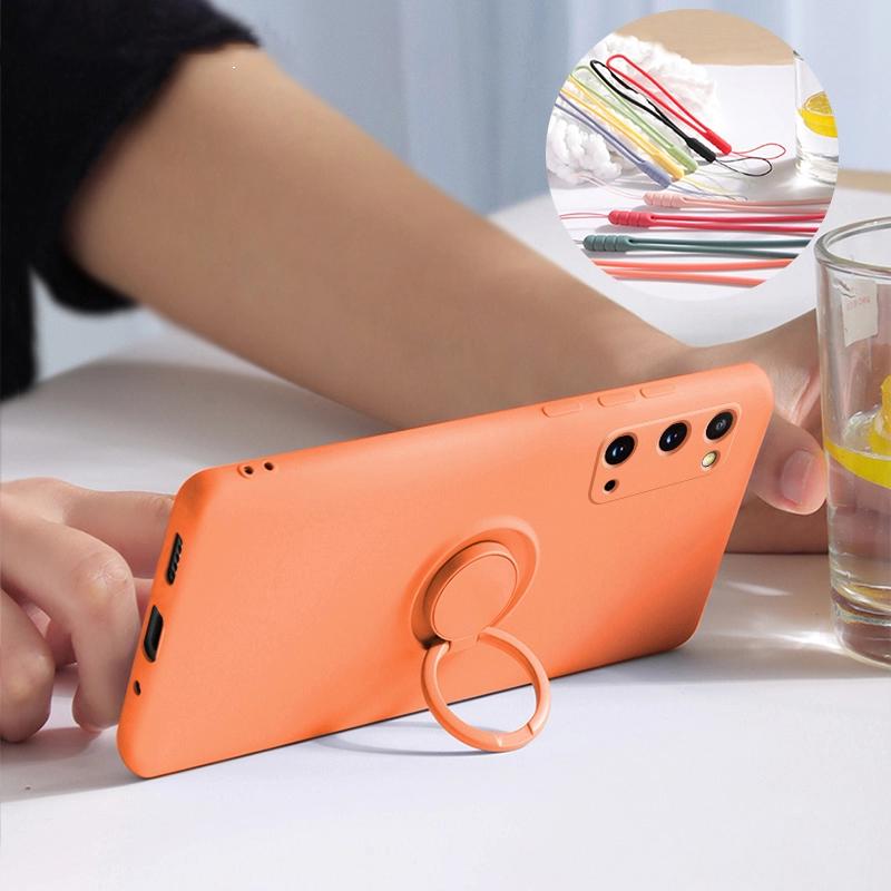 Magnetic Ring Holder Stand Case For Xiaomi POCO X3 NFC Mi 10T Pro 10 Lite Redmi Note 11 9 8 7 Pro 9S 9A 9C Liquid Silicone Cover
