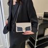Simple casual fashion small bag women's 2024 new trend retro shoulder bag casual chain crossbody small square bag