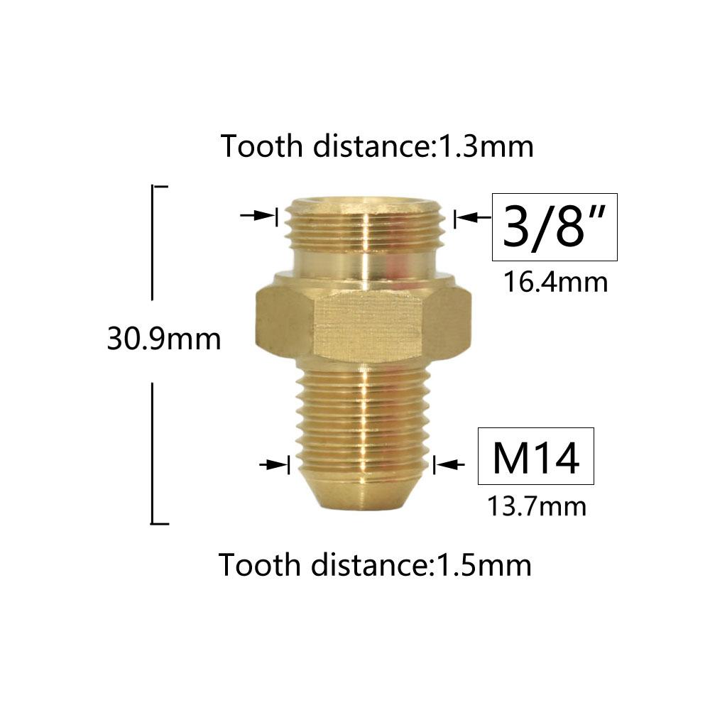 

Brass M14 M18 M22 3/8 1/2 3/4 Inch Thread Connector Reducer Repair Coupler Faucet Bubbler Copper Fittings