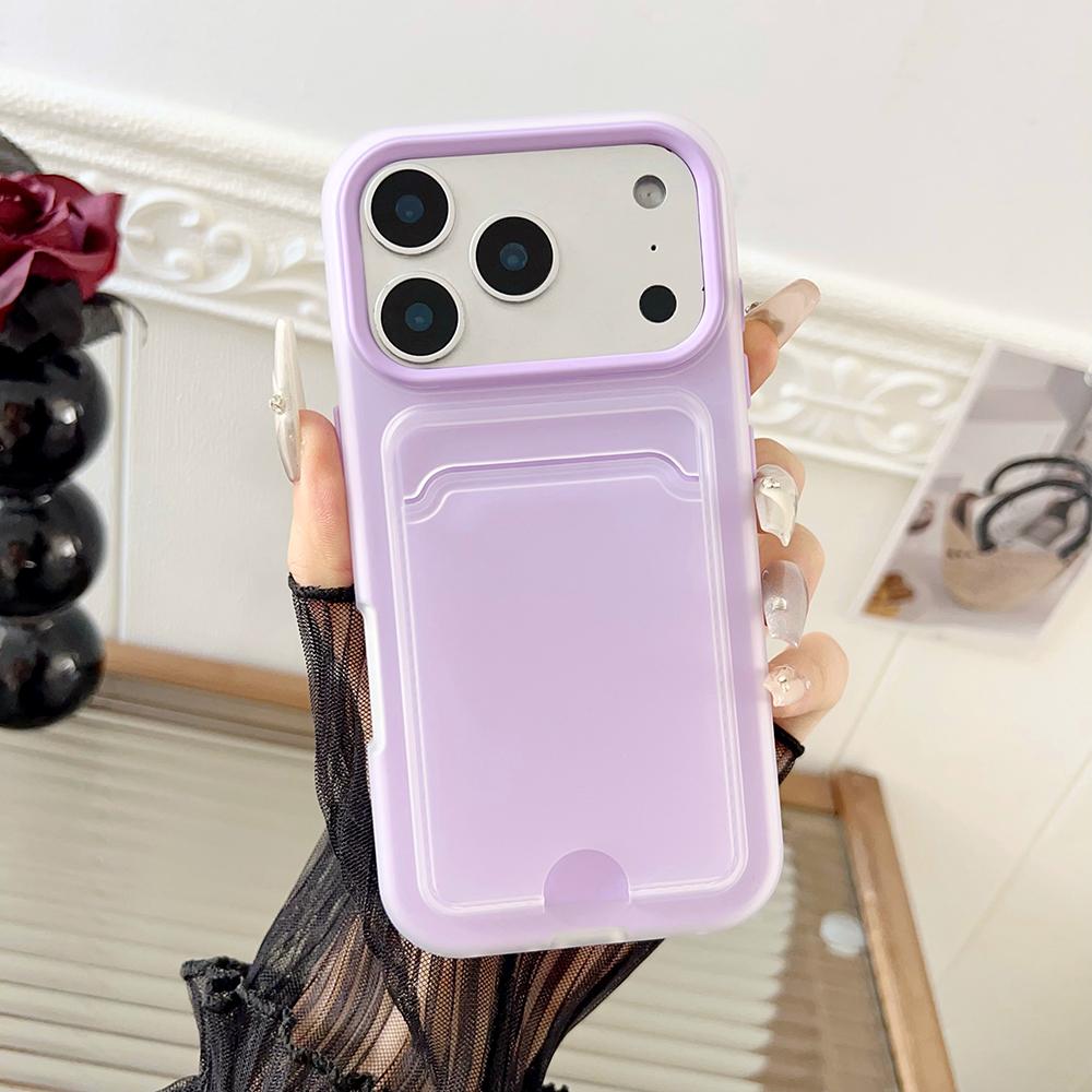 Custodia in Silicone Antiurto per Telefono per For Iphone 1 14 13 12 11 17 Pro Max 16 Plus Copertura con Tasca per Carta d'Identità/Bancomat per For Iphone 17pro