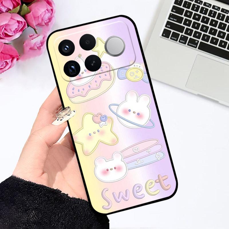 Pro Xiaomi POCO F8 Ultra F8Ultra Pouzdro Měkký Silikon TPU Ochranný Zadní Kryt Pro Xiaomi POCOF8 Ultra Kryt 25102PCBEG Brašny na Telefon