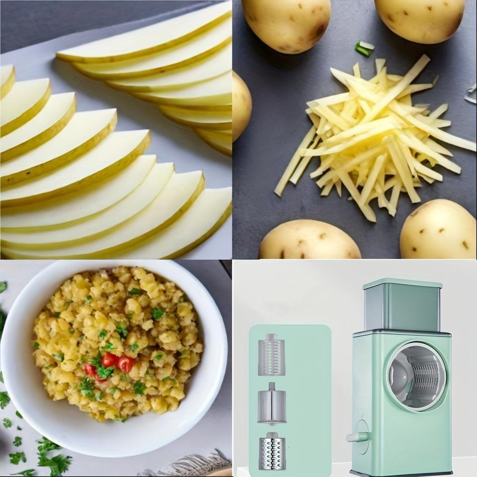 10PCS/Set Storm Vegetable Cutter Household Multifunctional Roller Shredder Potato Shredder Slicer