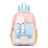 New Fashion Color Matching Children School Bags Cute Cartoon Casual Nylon Girl Baby Backpack Lightweight Reduce Burden Kindergarten Book Bag