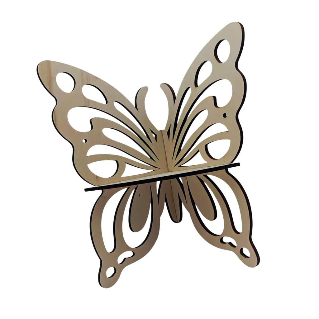 Creative Butterfly Corner Shelf Wooden Display Rack Wall Mounted Furniture for Bedroom Living Room Decor