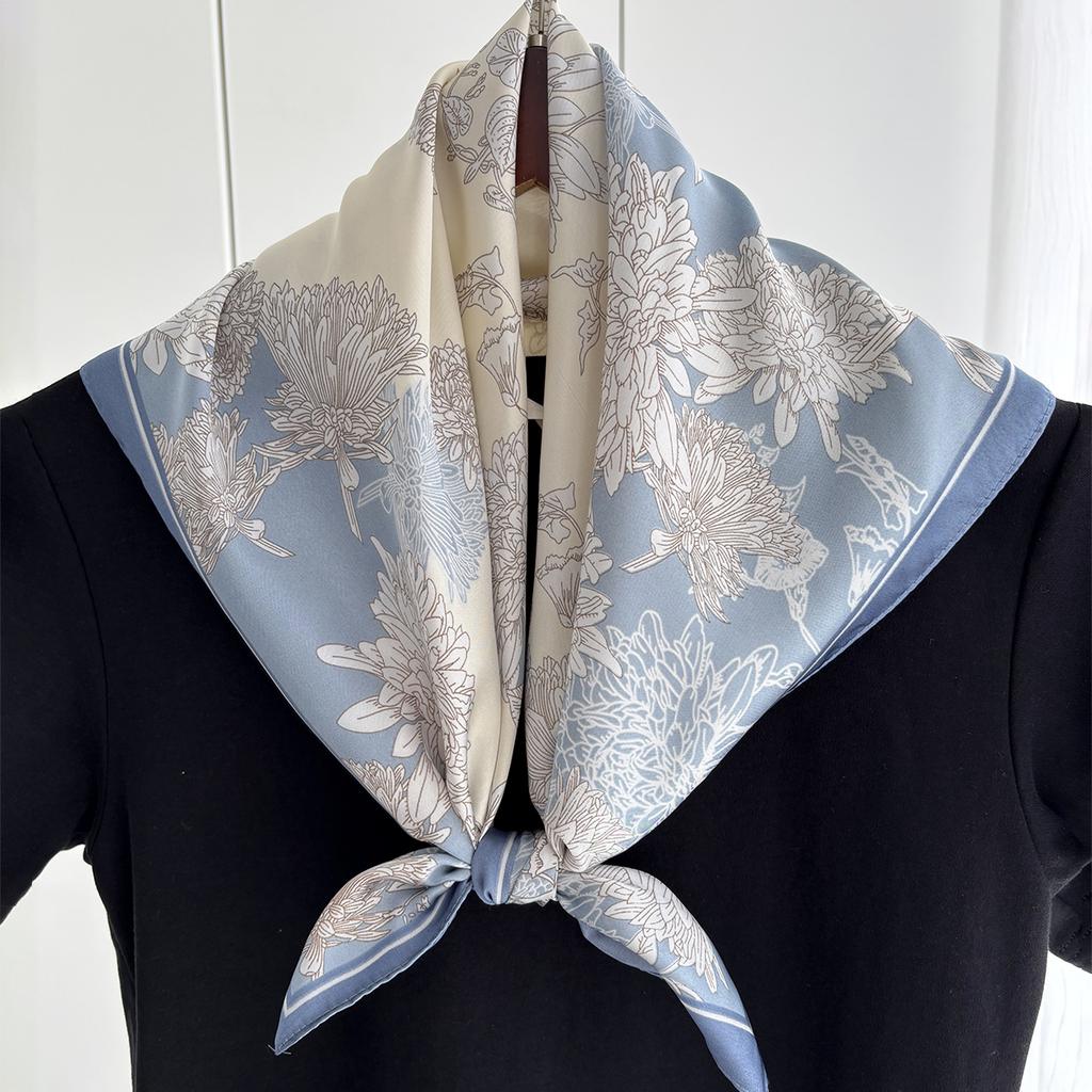 1PC Luxury Square Scarf For Women 70*70cm Beach Scarf Fashion Lady Hair Head Bandana Wraps Female Neckerchief Hijab Shawl