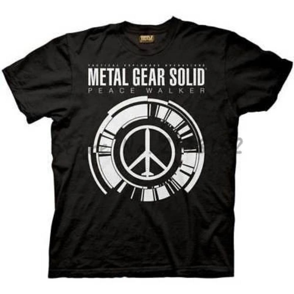

Мужская футболка Брендовая хлопковая футболка Летняя мода Топы METAL GEAR SOLID PEACE WALKER ВЗРОСЛЫЕ РУБАШКИ Мужские топы Футболки XXXXXL чёрный