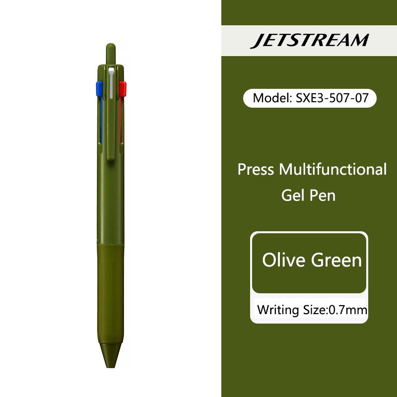 uni JETSTREAM 3 in 1 Multifunction Ballpoint Pen,colores 0.5mm Black/Red/Blue Core boli multifunción Retractable For Note Writin