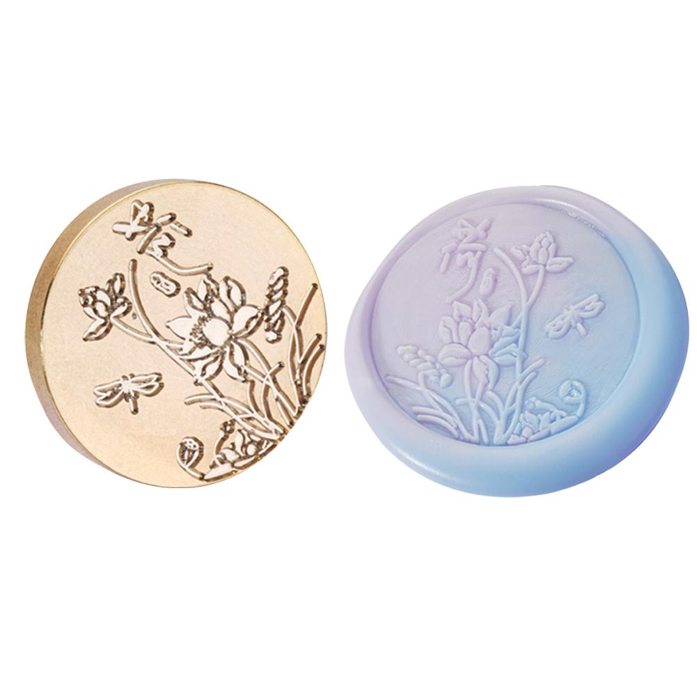 Flowe Art Seal Head Multipurpose DIY Ornamental Round for Packaging Scrapbooking