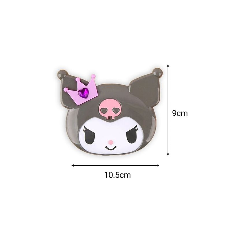 Kokoa - Sanrio Kuromi Face Mirror & Comb Set