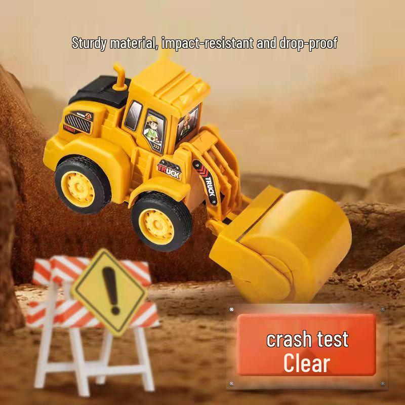 Pull-Back Inertia Engineering Excavator Toy for Kids – Educational Gift for Boys