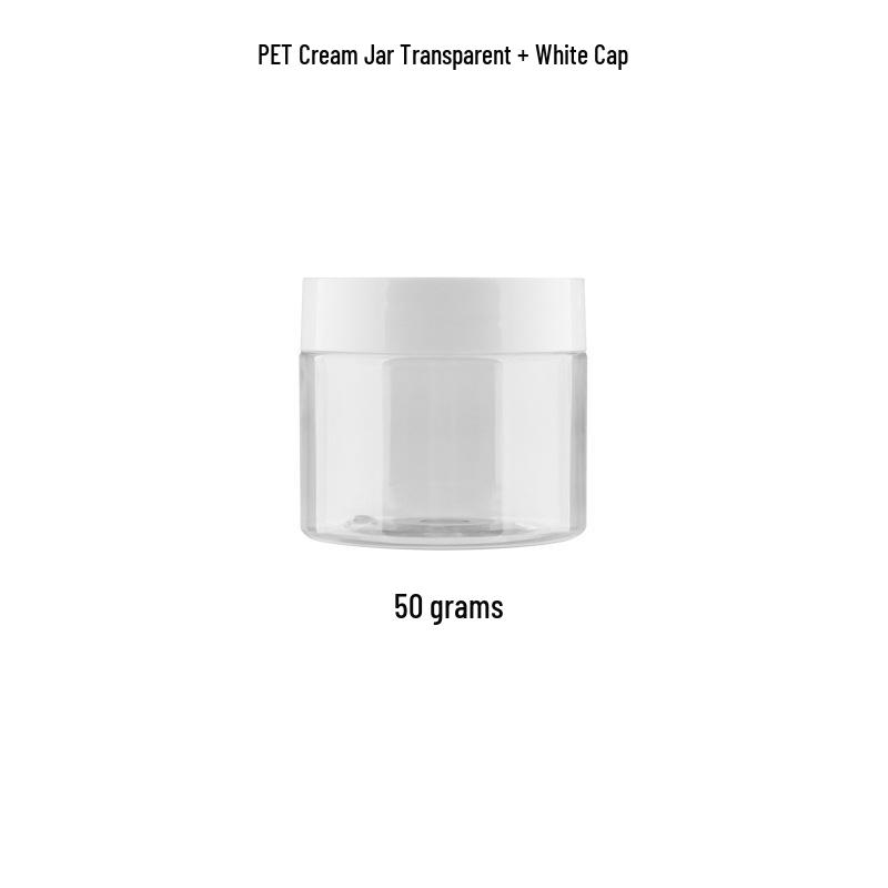 PET Transparent Wide-Mouth Cream Jar for Masks
