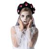 Dark Flower Eyeball Witch Headwear Halloween Party Gothic Eyeball Headband