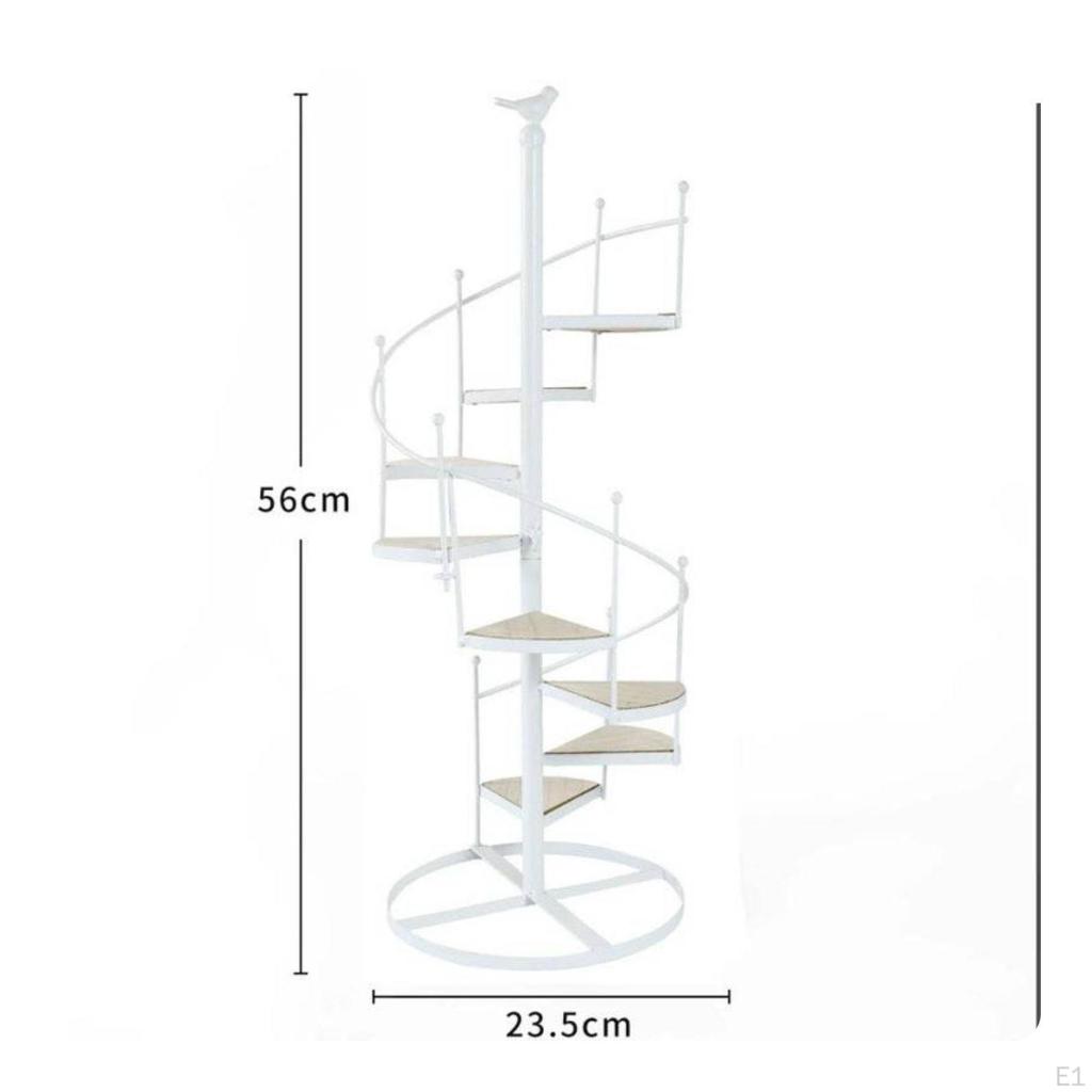 Spiral-Pflanzenständer Bodenstehendes Ausstellungsregal Stilvoll für Wohnungsbewohner