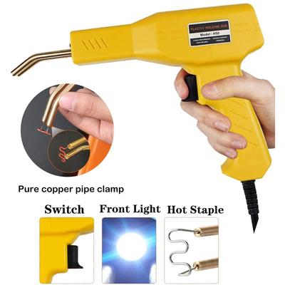 Heat Gun Plastic Welding Machine Yellow Bumper Soldering Iron Staples Bumper Repair Car Tools Kit HOT Stapler Plastic Welder