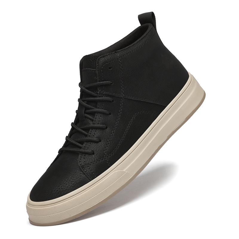 Fashion Men's Fashion Lace-Up Boots Soft Comfortable Walking Shoes Anti-Slip Sole Streetwear Sneakers Outdoor Travel Hiking Ankle Boots