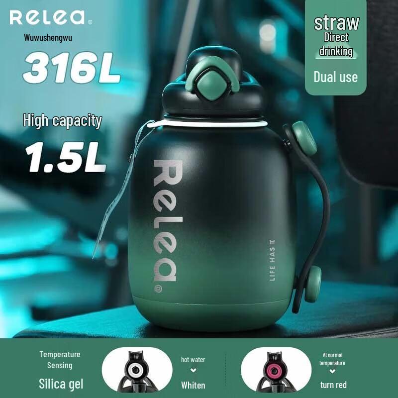 RELEA Power Insulated Stainless Steel Sports Water Bottle