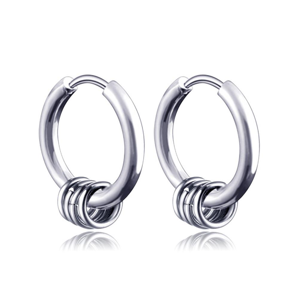 Long Hanging Crosses Leaves Pendants Hoops Woman Earrings Man Vintage Stainless Steel Hip Hop Ear Piercing Jewelry Accessories