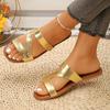 Summer Versatile Indoor Outdoor Slip-On Slippers Comfortable Wear-Resistant Polyurethane Soft Bottom Ladies Beach Sandals