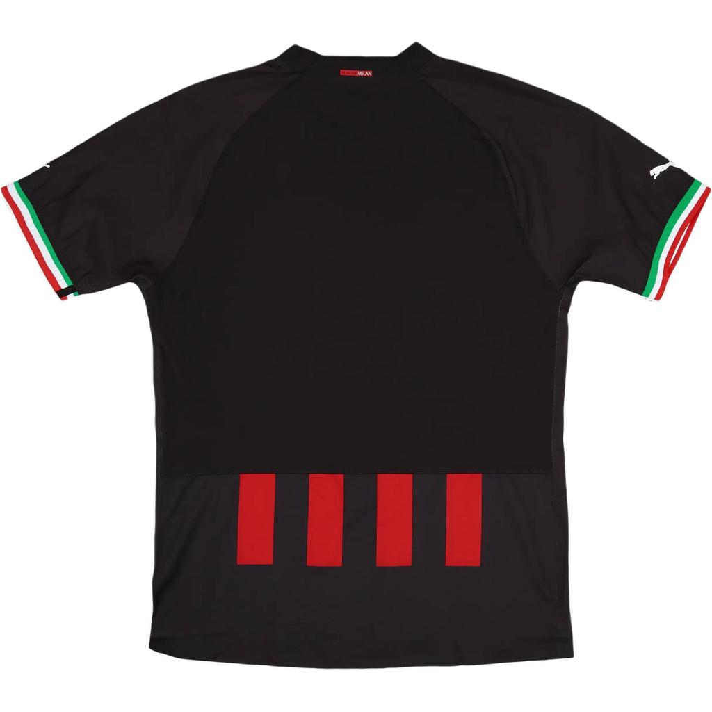 Puma AC Milán Ultraweave Pohodlné Sportovní Ležérní Všestranné Fotbalové Tričko s Krátkým Rukávem Pánské Topy Černé 765822-01