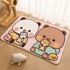 Kwai Anime Yier Bubu Floor Mat Floor Mat Soft Flannel Non-Slip Door  Rug for Living Room