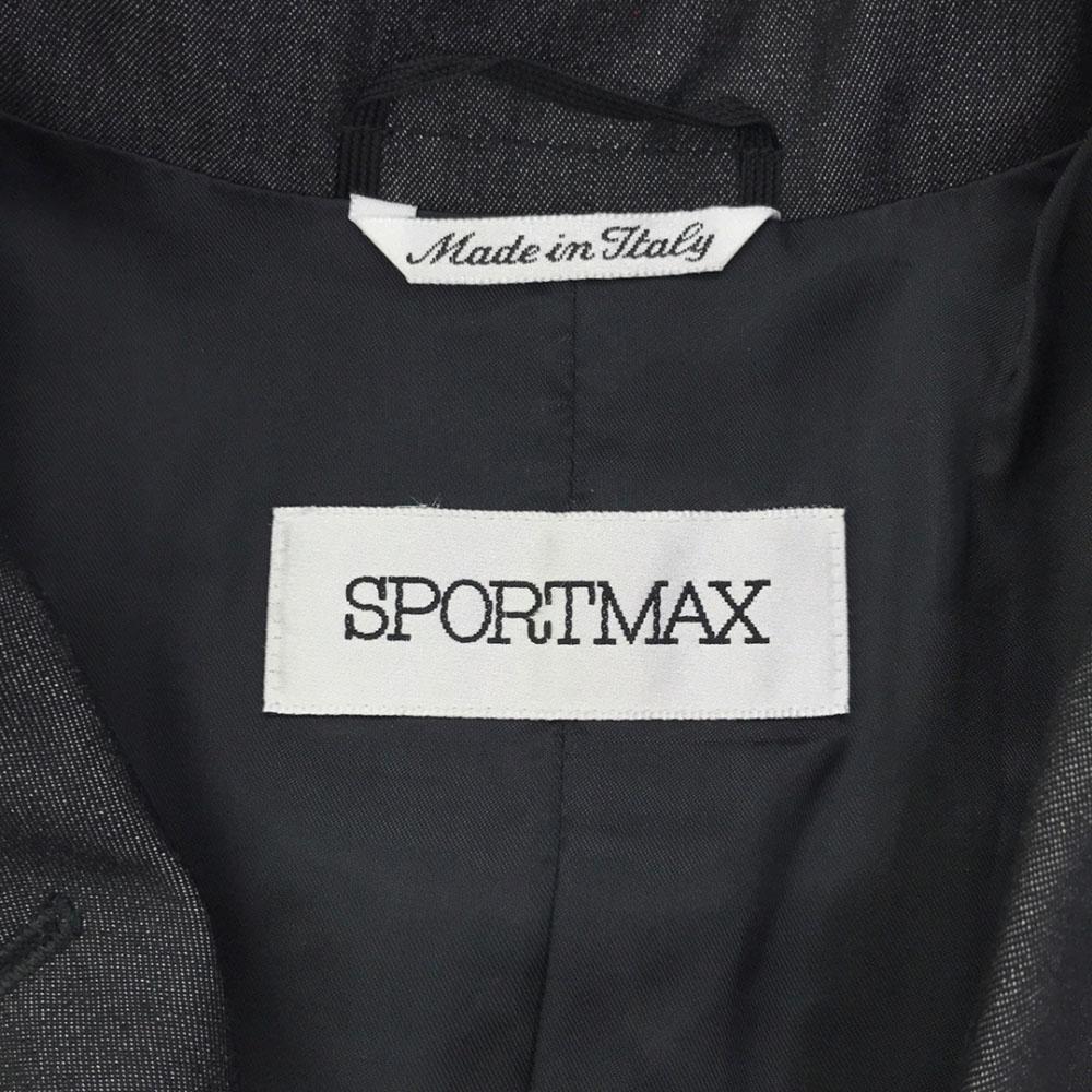 Sportmax Made In Italy Wool Skirt Suit Setup 40 Gray Women Used