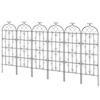 4 Packs Metal Garden Trellis for Climbing Plant Support 71x20 In Rustproof