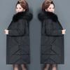 Middle-aged Women's Winter Cotton Coat  Mother's Down Jackets Women Winter Cotton Padded Jackets Warm Thick Parkas