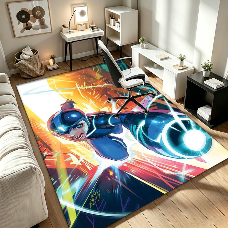 Mega Man  A rug suitable for office chair areas living rooms and computer desks perfect for home offices and an ideal holiday gift