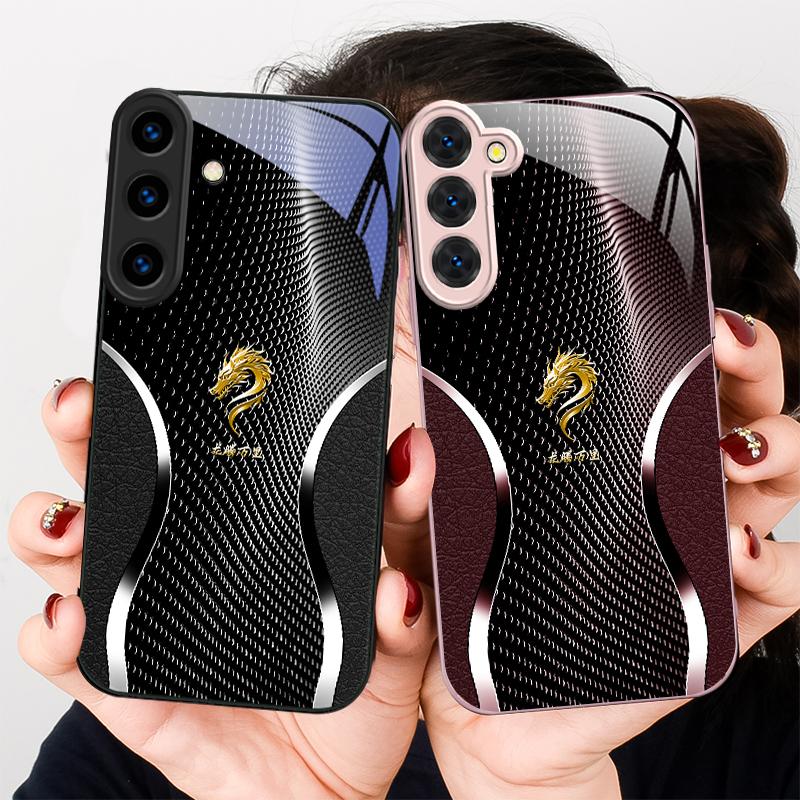 Der majestätische Drachenkopf Für Samsung S26 S22 S8 9 10 S20 Ultra S21 Pro S22 Plus S23 FE S24Ultra S25 Edge S24+ Glas Handyhülle