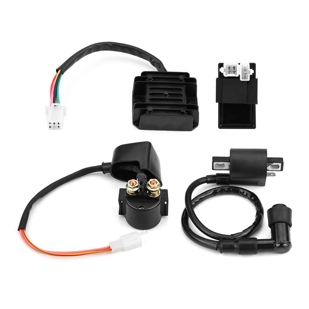 Coil CDI Unit  Rectifier Regulator  Solenoid for 150cc 250cc PIT Quad Dirt Bike ATV Buggy