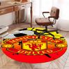 Tappeto Rotondo con Motivo Manchester United F.C, Tappetino da Interno/Esterno, per Picnic, Sala Giochi, Camera da Letto, Ufficio, Soggiorno, Tappeto Decorativo per la Casa, Regalo di Compleanno