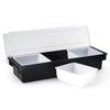 Ingredient Container 3 Grid Multifunctional Plastic Fruit Box with Transparent Lid for Dining Room, Living Room Room