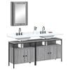 VidaXL Ensemble De Meubles De Salle De Bain 3 Pcs Sonoma Grey, Bathroom Cabinet, Bath Cabinet, Vanity Unit of 3214788