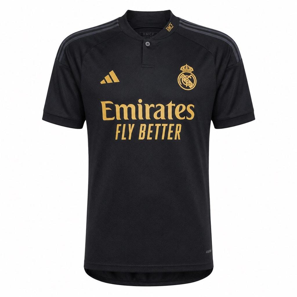 Adidas Real Madrid Soccer Jersey Men's Black IQ4923