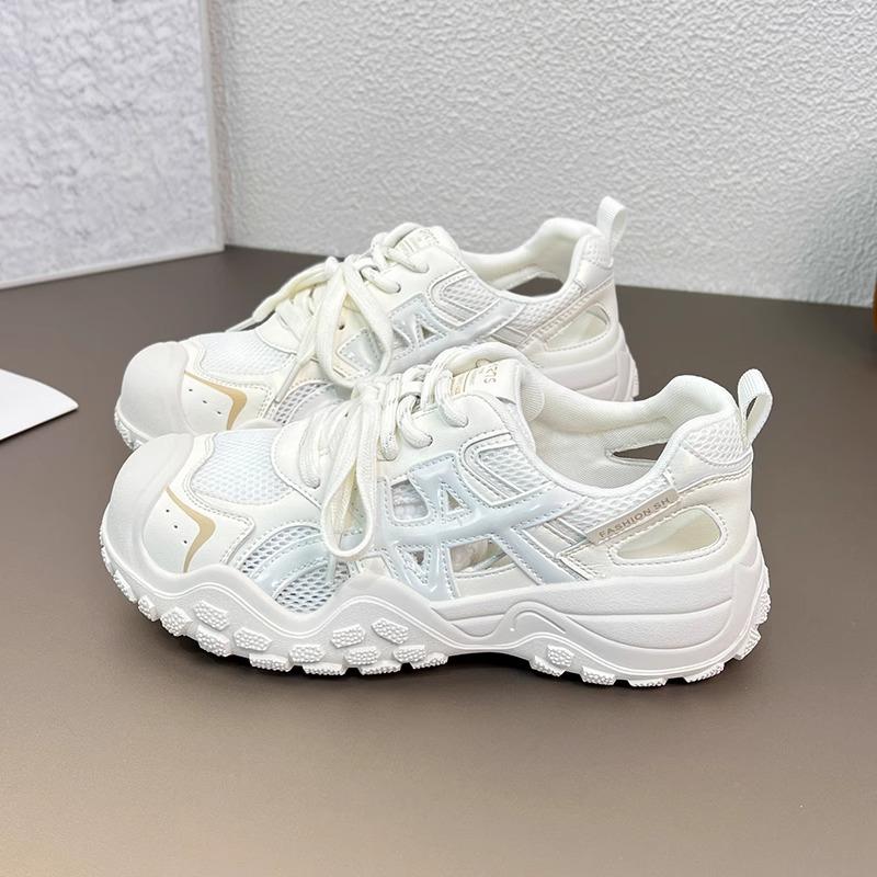 Hollow mesh ugly cute dad sandals women's summer new women's shoes platform versatile casual sports shoes