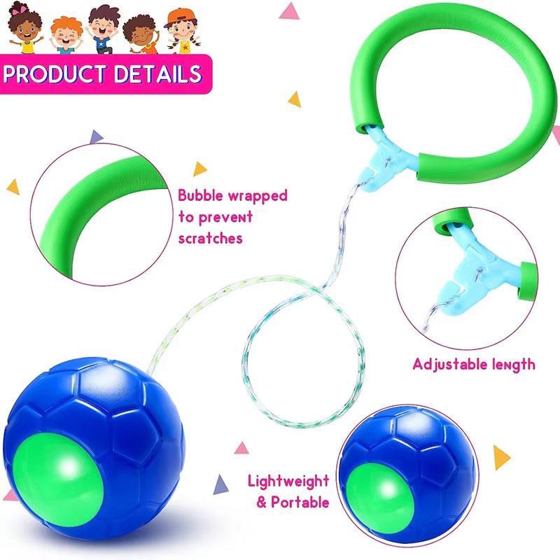 Colorful Children’s Jumping Ball Skip Ball Outdoor Fun Toys Swing Ball Balance Hop Classical Skipping Toy